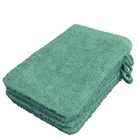 Lanudo® Pure Line Face Cloth Wash Mitt Set of 4 Pure Terry Cotton 21 x 15 cm Mint Green