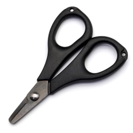 TUNUKE FTC01 PE Line Cutter, Scissors, Fishing, Heavy Duty Titanium Coated, Knurled Blade, Round Tip, Scissors