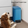 Cesun Small Bathroom Trash Can with Lid Soft Close, Step
