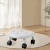 Low Roller Seating PU Surface Plastic Structure Movable Universal Wheels