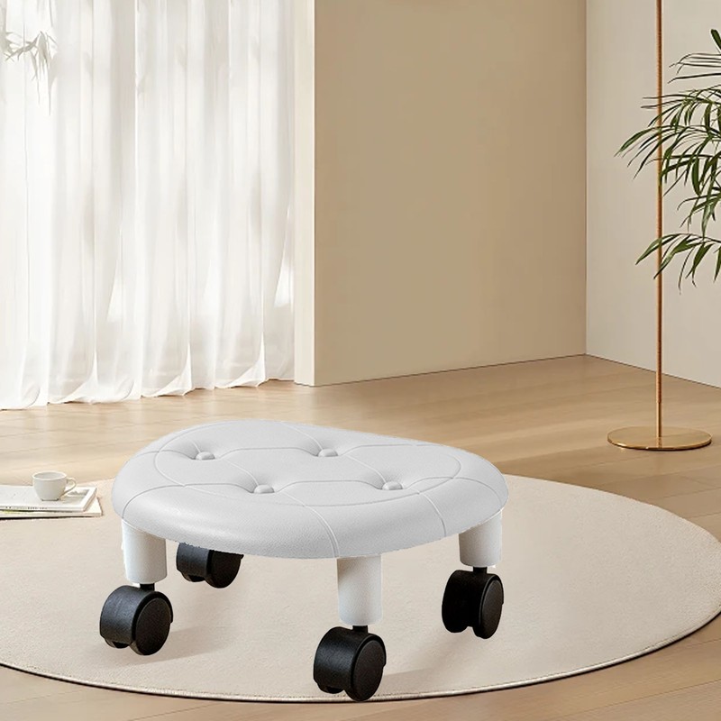 Low Roller Seating PU Surface Plastic Structure Movable Universal Wheels