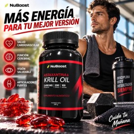 Aceite De Krill Omega 3 200 Cápsulas 100 Porciones