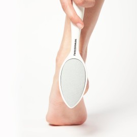 Tweezerman Antibacterial Callus Removal Tool for Feet – Perfect for Use in Shower, Dual Sided Ceramic Stone Exfoliator and Sole Smoothing Pedicure Tool for Feet.