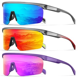 KALIYADI Mens Polarized-Sunglasses Sport Sunglasses: Running Sunglasses Men Women UV400 Protection for Cycling