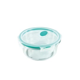 LOCK & LOCK Tabletop Container Round with Steam Hole, LBF691 ALL2801 Clear