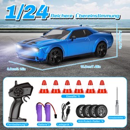 BuzzoXerex RC Drift Car 1:24 (Blue)
