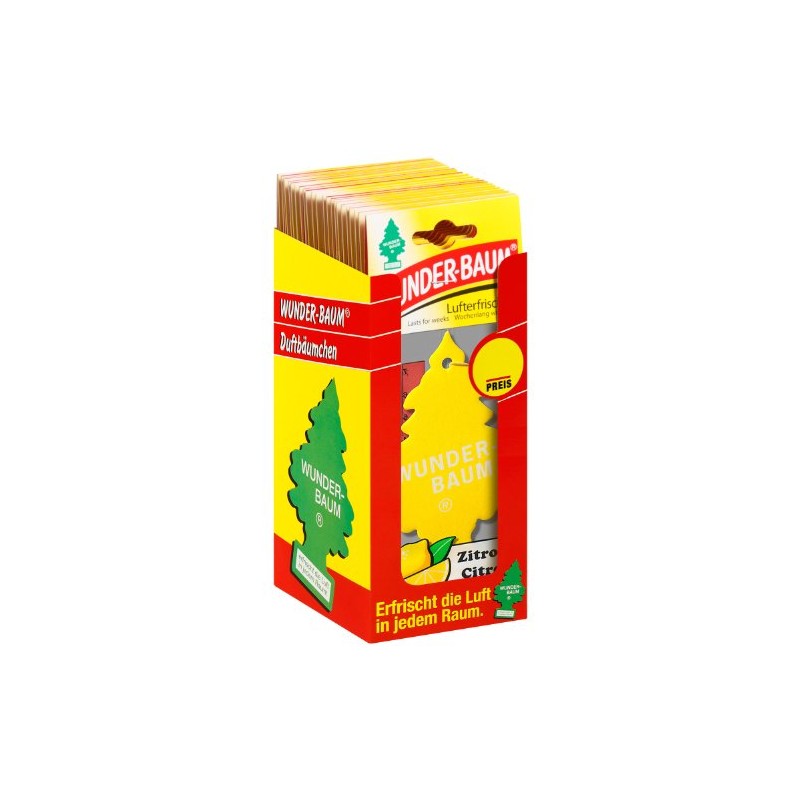 WUNDER-BAUM 134201/24 Lufterfrischer 24-er Box Zitrone
