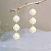 WUWEIJIAJIA Bohemian Handmade Sparkly Sequin Beaded Ball Lightweight Dangle Drop