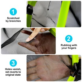 Sepetrel,Pool Net,Professional Swimming Pool Leaf Skimmer Nets for Cleaning with Nylon Deep Bag,Heavy Duty Aluminum Frame & Handle Rake(Pole Not Included)