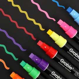 Grabie Broad Tip Acrylic Paint Marker Set Of 12 acrylic pens