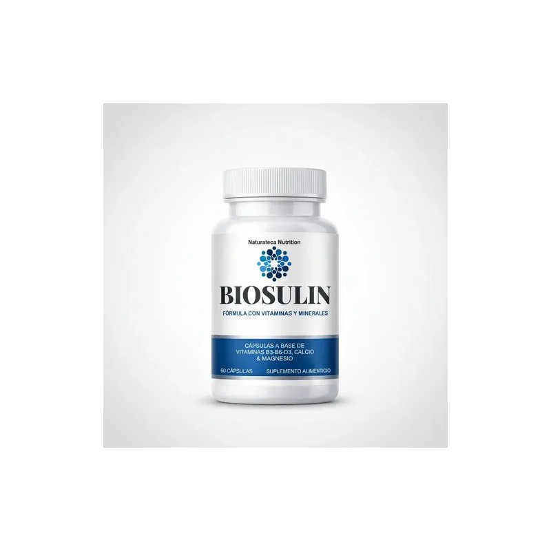 Biosulin 60 Cápsulas Vitaminas Calcio Magnesio