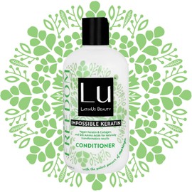 Lu LatinUs Beauty Acondicionador Natural FREEDOM Máximo Volumen con Beneficios Antioxidantes de Moringa y Keratina Vegana Crea Textura y Cuerpo en Cabello Plano o Fino (12 oz)