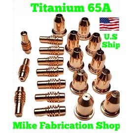 plasma Xtream 20 PIECE KIT, Harbor Freight Titanium 65 TI-PC65 Nozzles & Electrodes 65 AMP