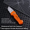 REXBETI 2-in-1 Utility Knife & Scraper, Zinc Alloy Body, Blade