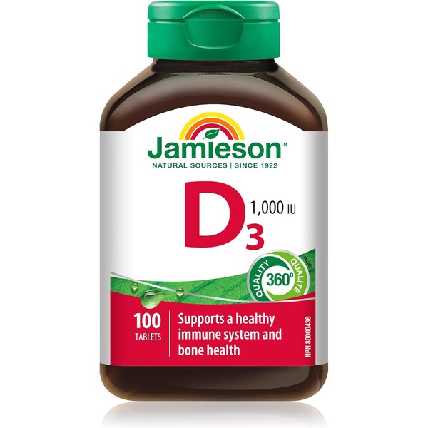 Jamieson Vitamin D 1000 IU tablets