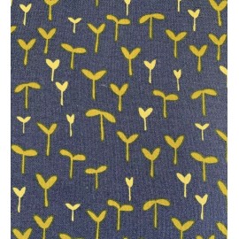 Henry Glass & Co. Shade Garden Floral Fabric Michelle Engel Bencsko & Henry Glass Navy Green BTHY