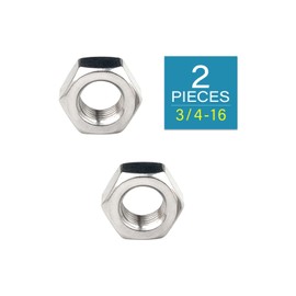 3/4-16 Hex Nuts - IMScrews 304 Stainless Steel Hex Nuts - Corrosion-Resistant Fasteners for Diverse Projects Pack of 2