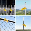 25 Pcs Tube Post Insulator, Electric Chain Link Fence, Extender
