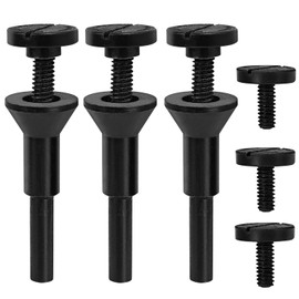 NuoDunco Cut-Off Wheel Mounting Mandrel Holder 3/8" & 1/4" Arbor Hole with 1/4" Shaft Stem for Die Grinder Accessories Drill Rotary Tool Attachment (3 Pack)