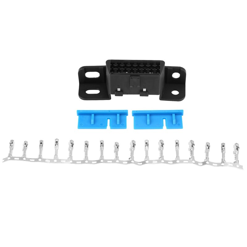 OBD2 II 16Pin Female Connector OBDII Cable Car Auto Adapter