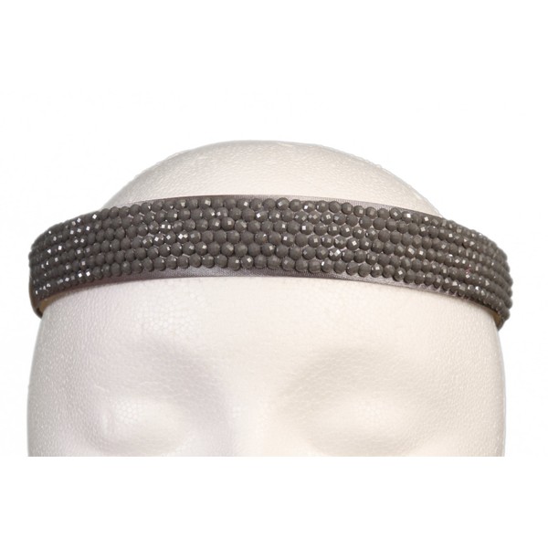 Caravan Headband, Flat Covered, Grey