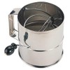 Crestware SFS08 Stainless Steel 8 Cup Flour Sifter