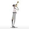Cowboy Band / Trumpet Music Trumpet Playing Metal Iron Sculpture