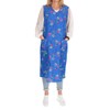 Zip Gown Zip House Dress Cotton Apron Cooking Apron, blue