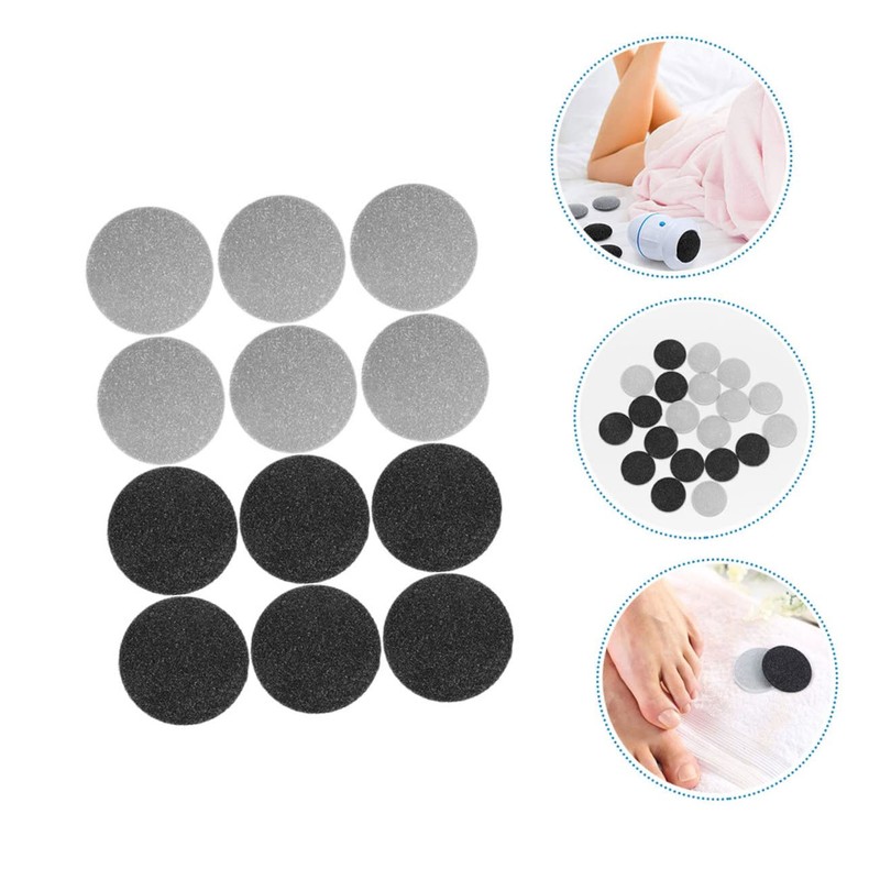 BIUDECO 12pcs Electric Foot Grinder Replacement Heads Premium Tool for