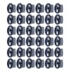 30pcs Metal Cord Lock End Toggle Double Hole Spring Stopper