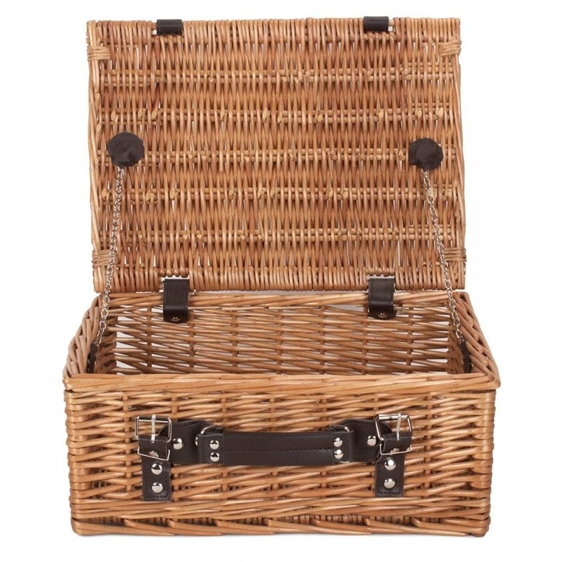 Red Hamper Double Steamed 36cm Picnic Basket