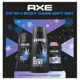 AXE Gift Set for Men, Phoenix Fresh Body Care Set – AXE Body Wash, AXE Body Spray + AXE Antiperspirant, 48H Odor & Sweat Protection, Crushed Mint & Rosemary Scent (3 Piece Set)