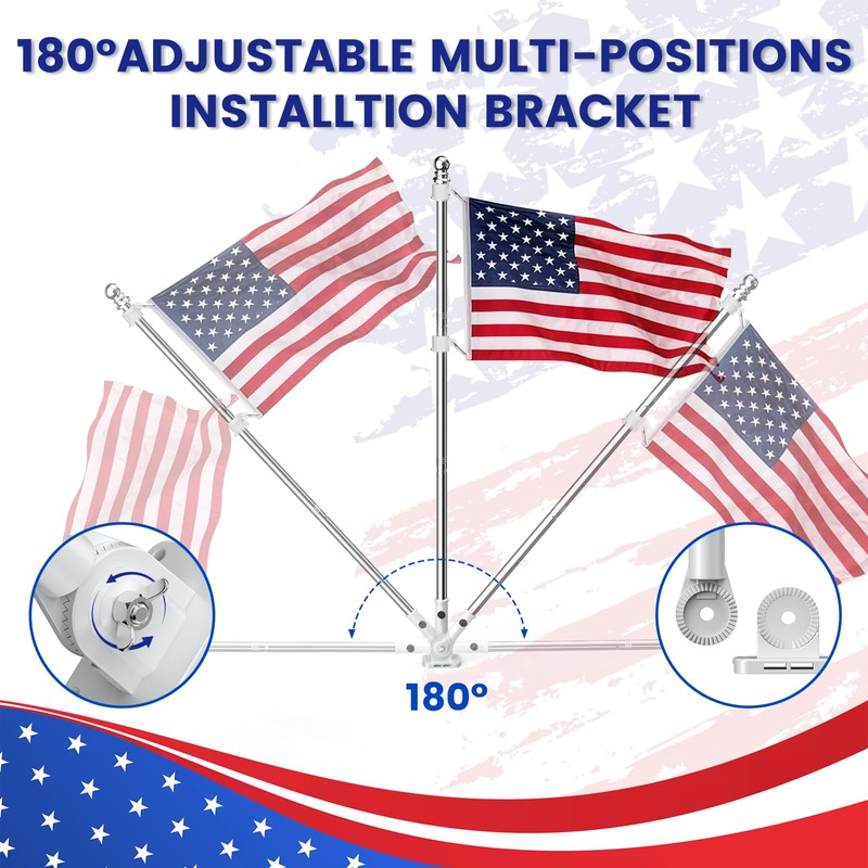 ZHULI 5 FT Flag Pole for Outside House, Flag Pole
