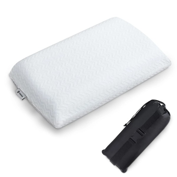 Vekkia Travel Pillow Memory Foam Pillow Compressible Camping Pillow with