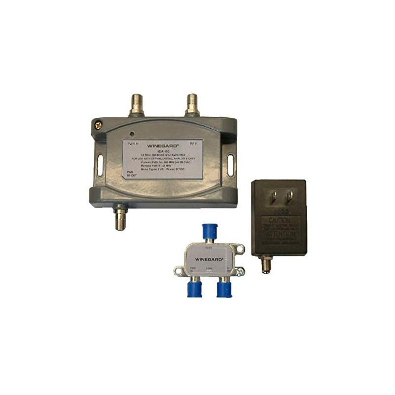 Winegard HDA-100 Distribution Amplifier 5-1000 Mhz 15dB, One Size