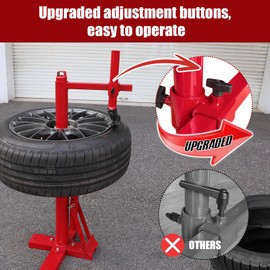 ATOLS Upgraded Manual Tire Changer Kit with 2 Duck Head Adapters, Tire Changer Duck Head Fit for Most Car Tires