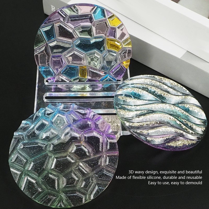 Silicone Mold Unique 3D Wavy Design Exquisite Beautiful Durable Reusable