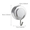 KOMUNJ Pack of 4 Suction Cup Hooks, Stainless Steel Extra