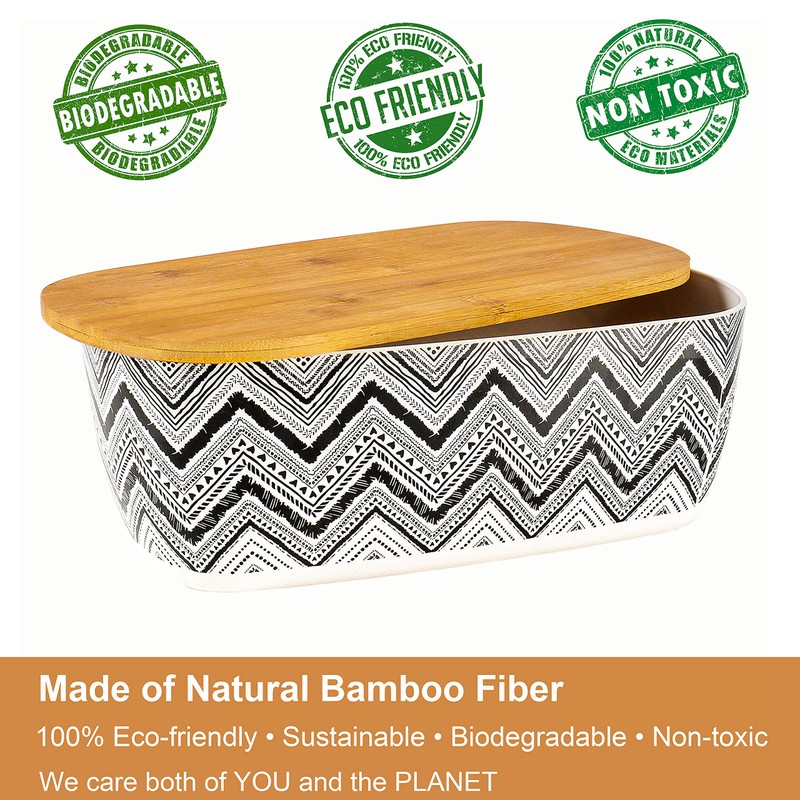 Nomotruc Bread Box For Kitchen Countertop,Bread Box with Cutting Board