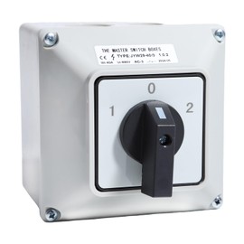 XINTAIHELE Rotary Changeover Switch Universal Selector Switch Enclosure Box 690V 40A 3 Position 3 Phase 12 Terminals