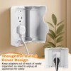 Tellegloww 4 Pack Safety Outlet Cover Box Wall Outlet Cover