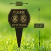 No Poop or Pee Dog Sign,13.6”X9.6” 2PACK Keep Off the