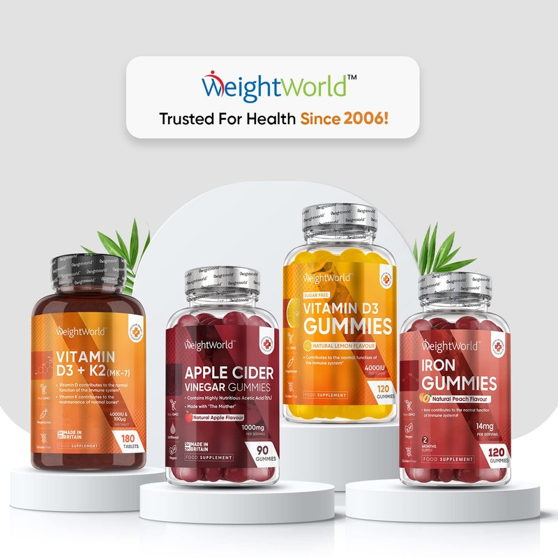 Vitamin D Gummies Adults 4000IU - Sugar-Free - 4 Months