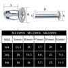 Hevysuo Pack of 45 Fixings Hollow Wall Anchor M4 M5