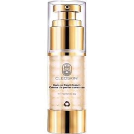 CLEOSKIN Crema contorno de ojos de Perlas Coreanas, elimina ojeras, iguala el tono de la piel, reafirmante, hidratante, skincare coreano, Belleza (Crema de perlas Coreanas, 25g)