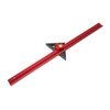 400mm Woodworking Hole Scribing Ruler Aluminum Alloy 360° Rotating Line