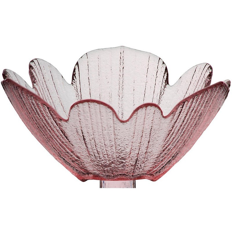 CRISTALICA Eiscremeglas Eisbecher Eisglas Eisschale Seerose rosa Colori Gelato 11cm
