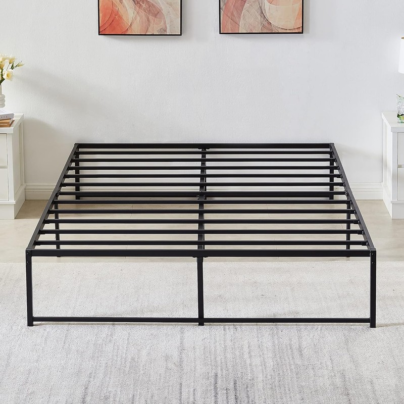 VECELO 16" Metal Platform Bed Frame/Mattress Foundation/No Box Spring Needed