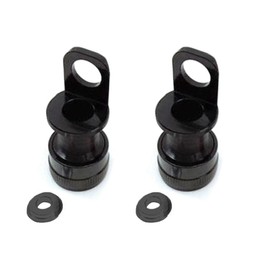 2X Folding Bike Quick Release Pedal Holder for Buckle Mks Pedal Portable Frame Mounting Fixing Adapter,Black