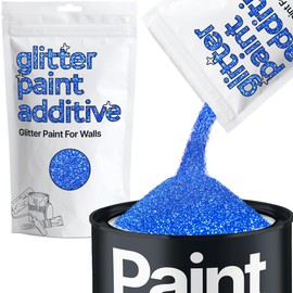 Sapphire Blue Glitter Paint Additive for Walls 100g / 3.5oz | Glitter Additive Sparkle for Interior & Exterior Wall Paint, Furniture, Varnish | Hemway